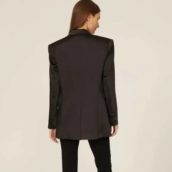 Ronny kobo Alex satin oversized blazer