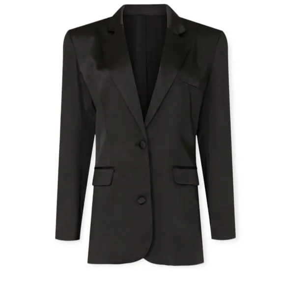 Ronny kobo Alex satin oversized blazer