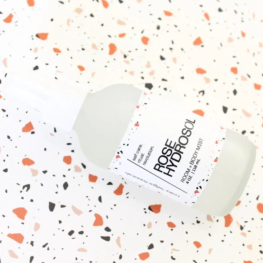 ROSE HYDROSOL. Rose Water Spray. Heart Chakra Activating Mist. Rose Quartz. 4 oz.