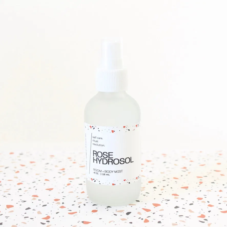ROSE HYDROSOL. Rose Water Spray. Heart Chakra Activating Mist. Rose Quartz. 4 oz.