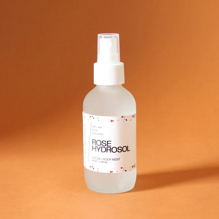 ROSE HYDROSOL. Rose Water Spray. Heart Chakra Activating Mist. Rose Quartz. 4 oz.