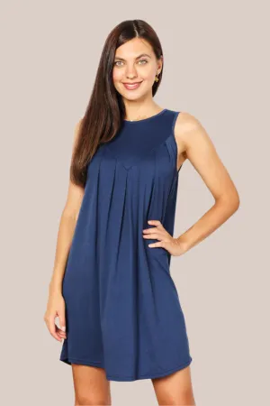 Round Neck Sleeveless Mini Dress