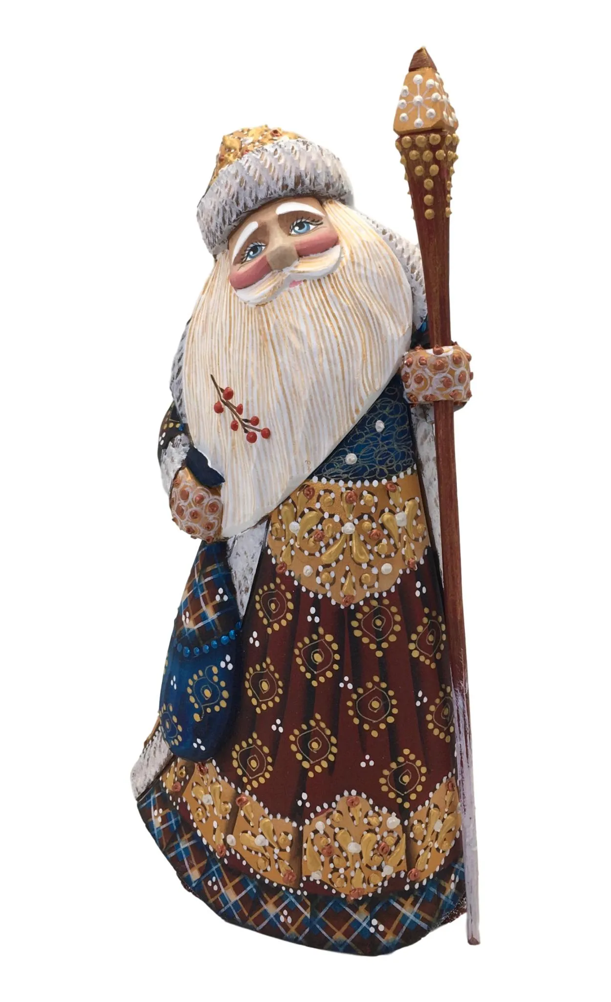Russian Blue Santa Claus