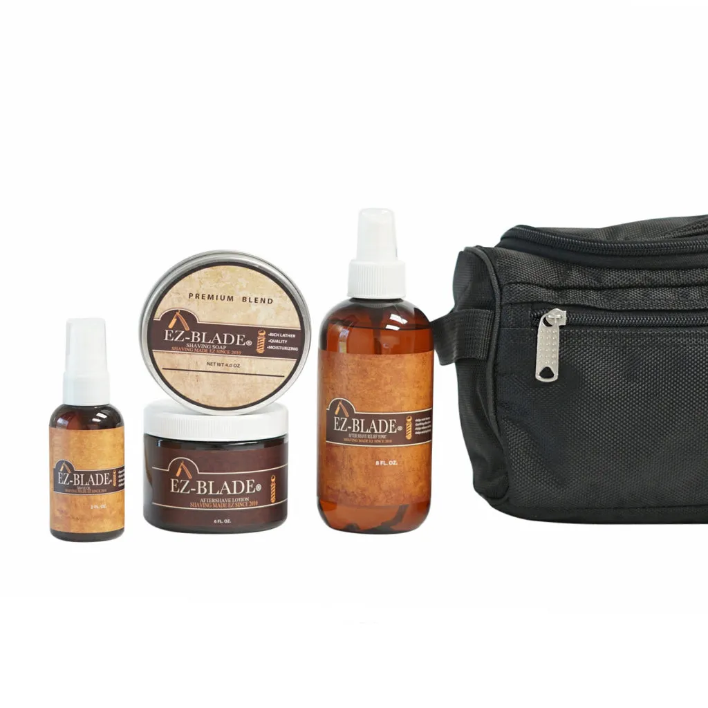 Safety Razor Wet Shave Kit / Toiletry Bag