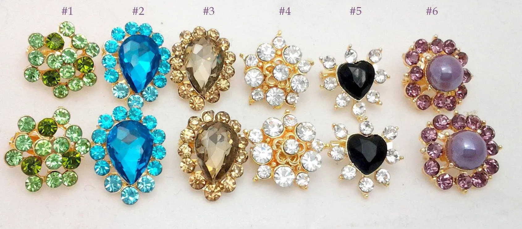 Safty Pin Rhinestones Big