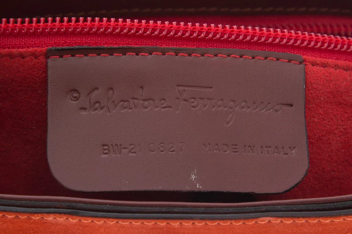 Salvatore Ferragamo Orange Baguette