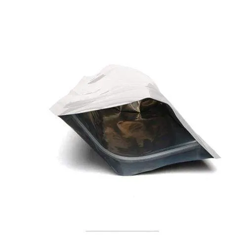 SAMPLE of Mylar Bag Opaque White 1/2 Oz - 14 Grams - (1 Count SAMPLE)