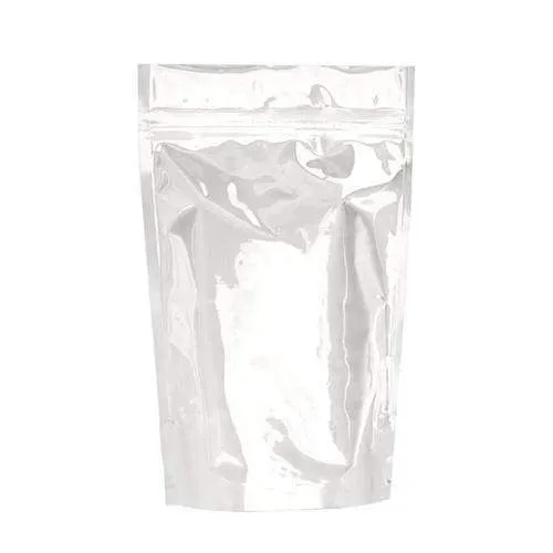 SAMPLE of Mylar Bag Opaque White 1/2 Oz - 14 Grams - (1 Count SAMPLE)