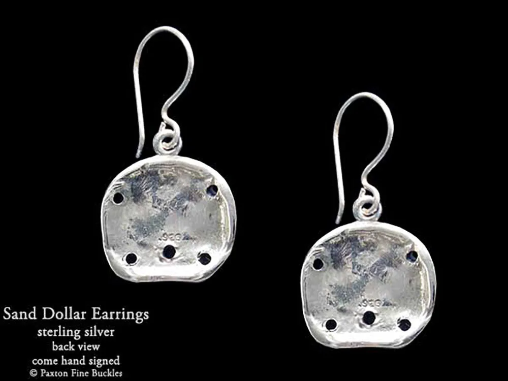 Sand Dollar Earrings Sterling Silver