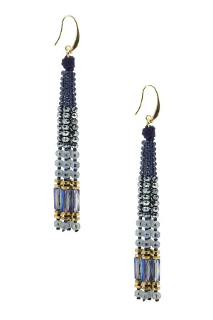 Sangria Beaded Tassel Earring