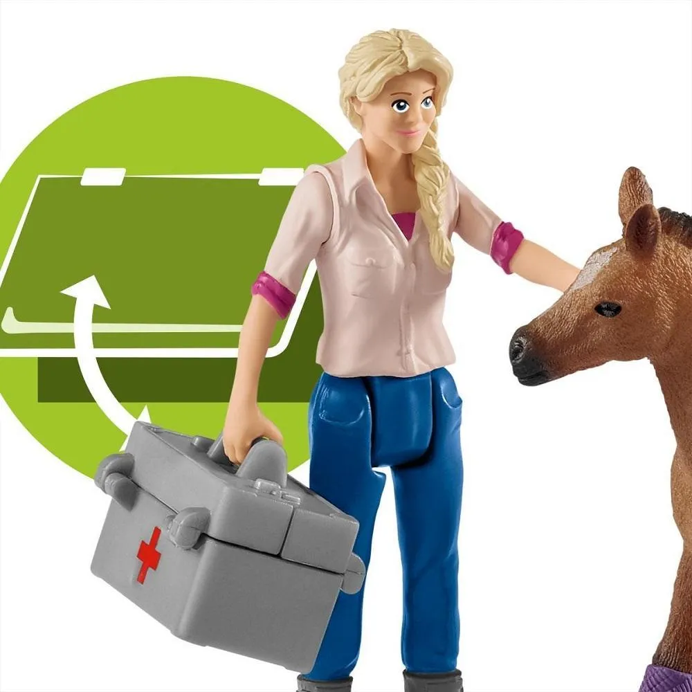 Schleich Vet Visiting Mare & Foal