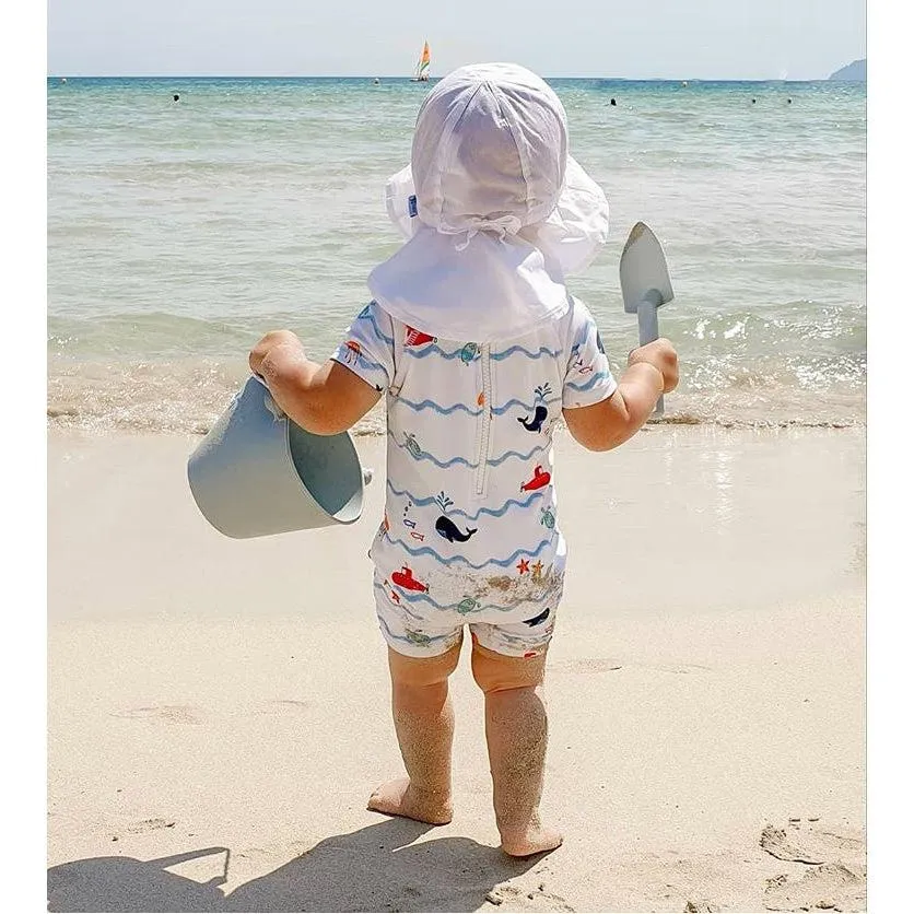 Scrunch Beach Bundle with Bucket, Spade, Rake & Moulds - Petrol