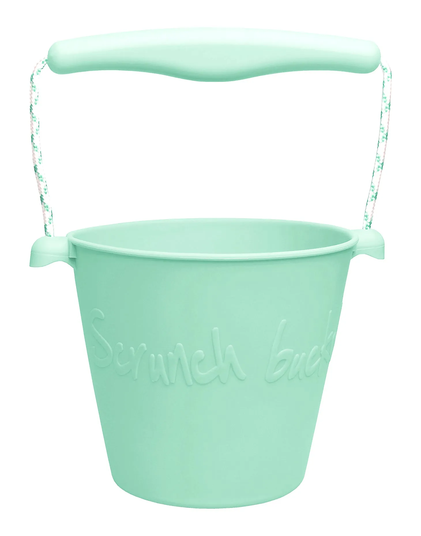 Scrunch Beach Bundle with Bucket, Spade, Rake & Moulds - Spearmint