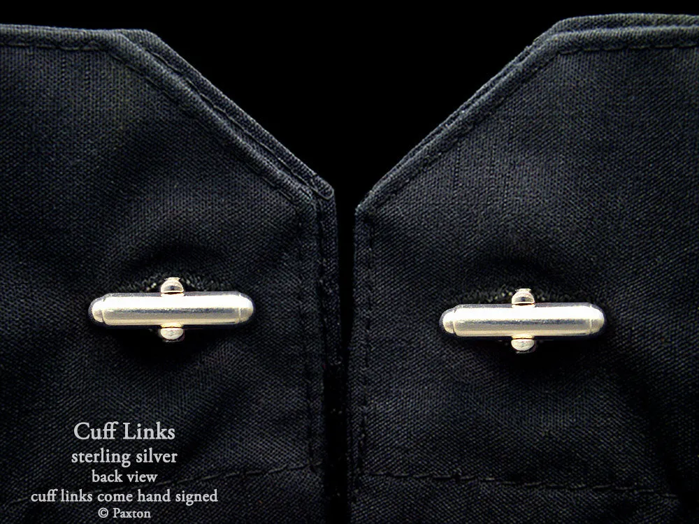 Sea Turtle Cuff Links Sterling Silver
