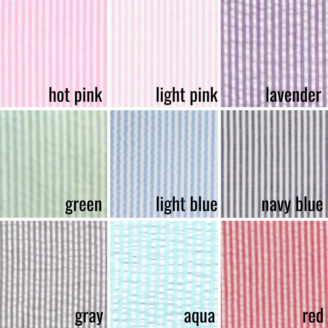 Seersucker Easter Basket - 7 Colors