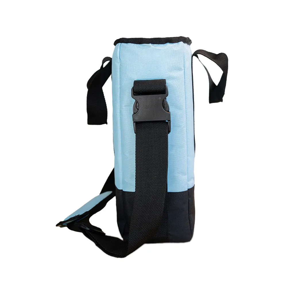 Selektor Messenger Bag 30 LP 12" Light Blue and Black