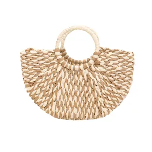 Semicircle Weaved Beach Bag