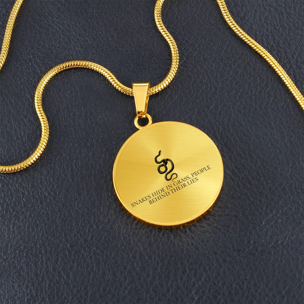 Serpent Truth Pendant Necklace - Symbolic Jewelry for Bold Fashion Statements