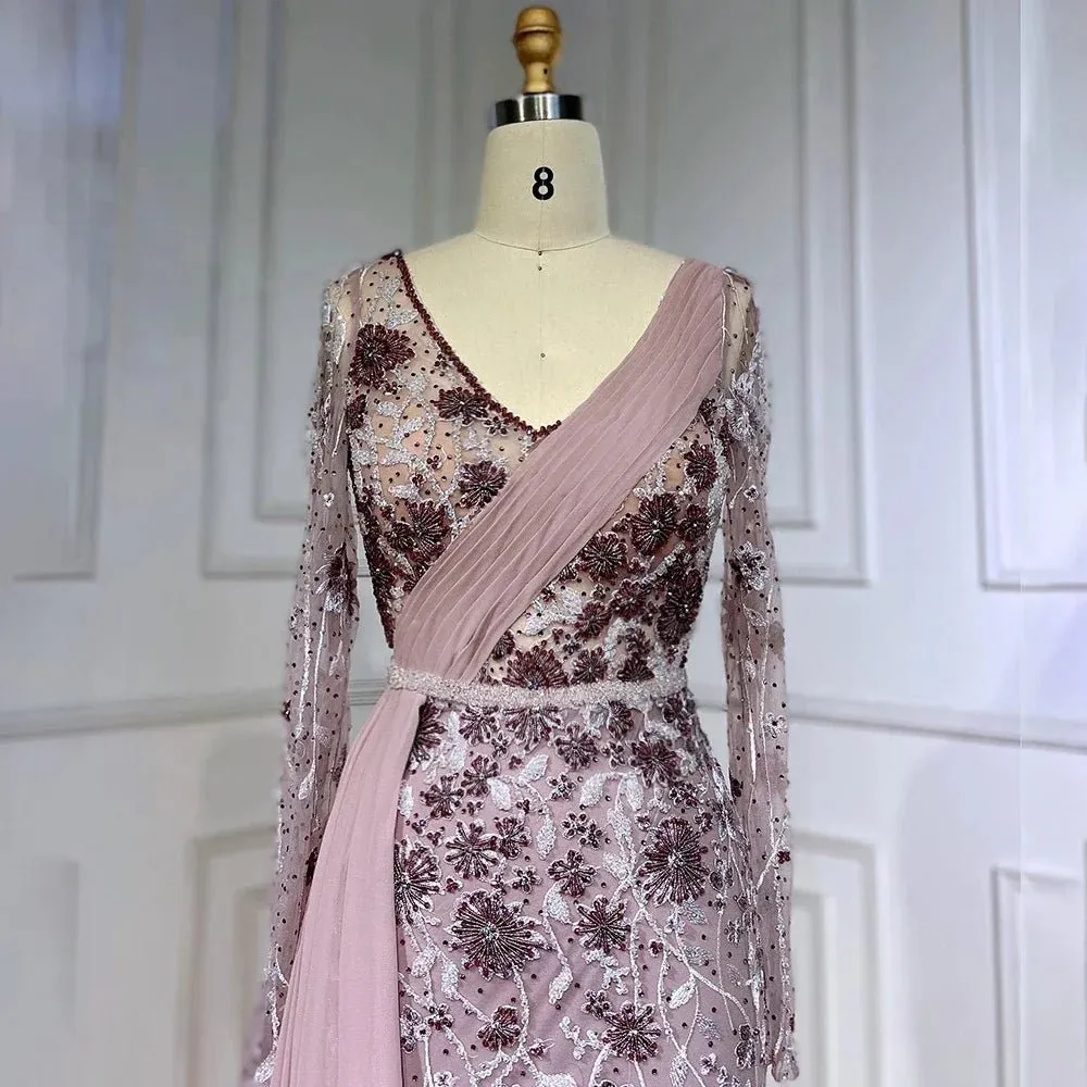 Sexy Design with Overskirt and Beaded Elements for Luxury Evening Affairs