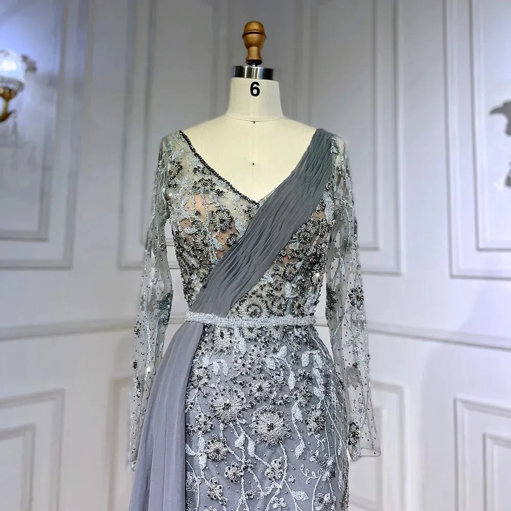 Sexy Design with Overskirt and Beaded Elements for Luxury Evening Affairs