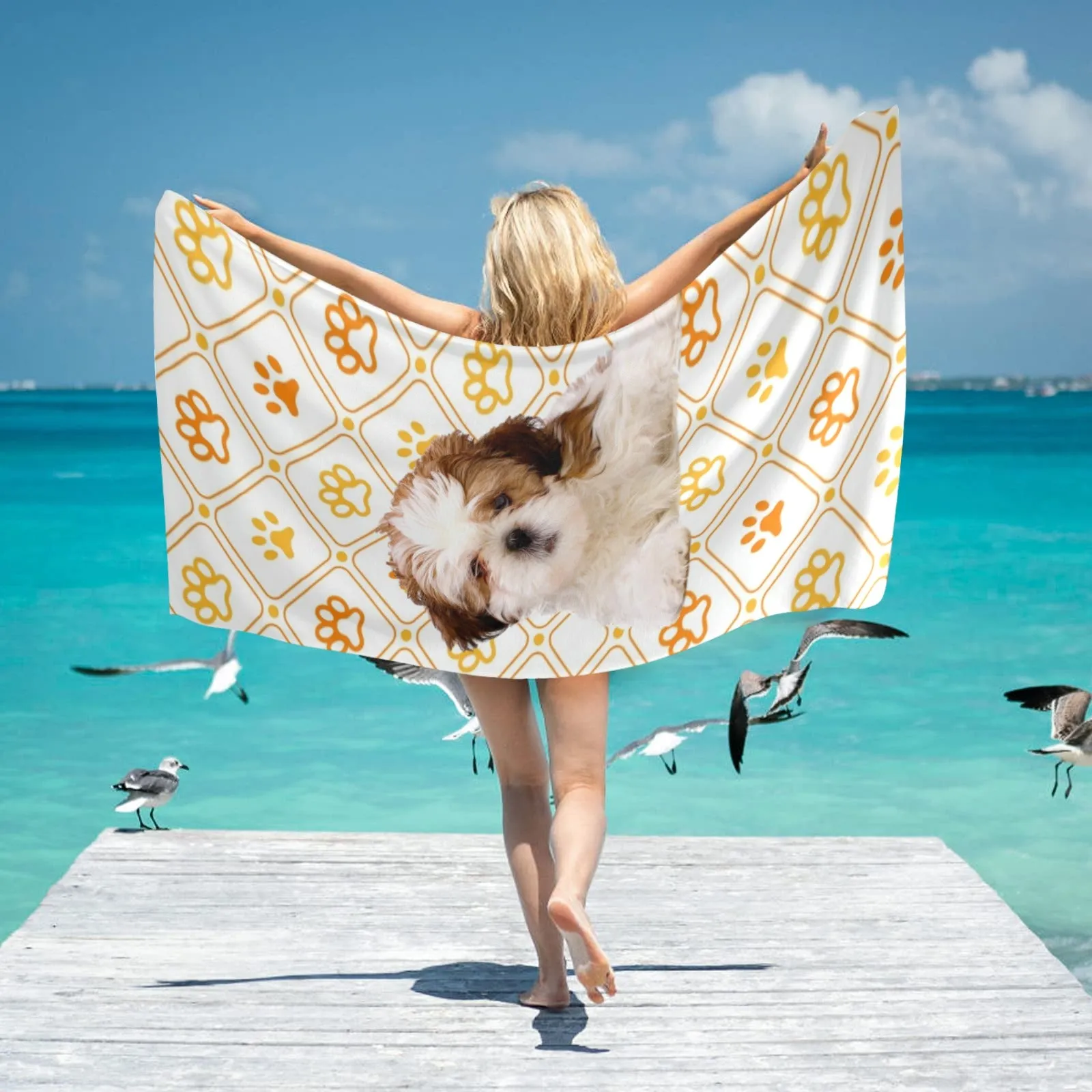 Shih Tzu Beach Towel