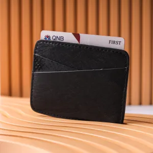 Shining Glaze Card Holder - Black