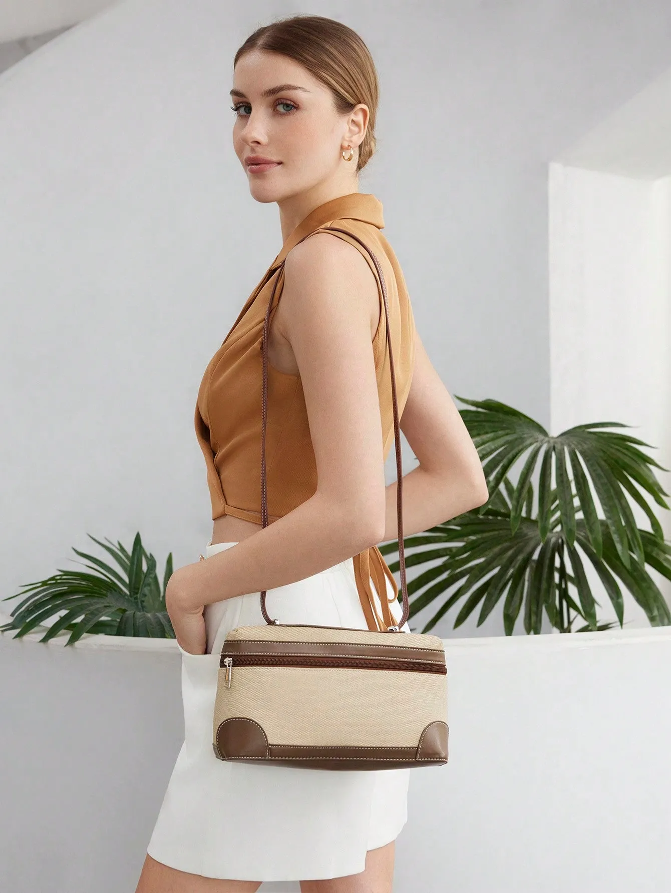 Simple Multicolor Shoulder Bag