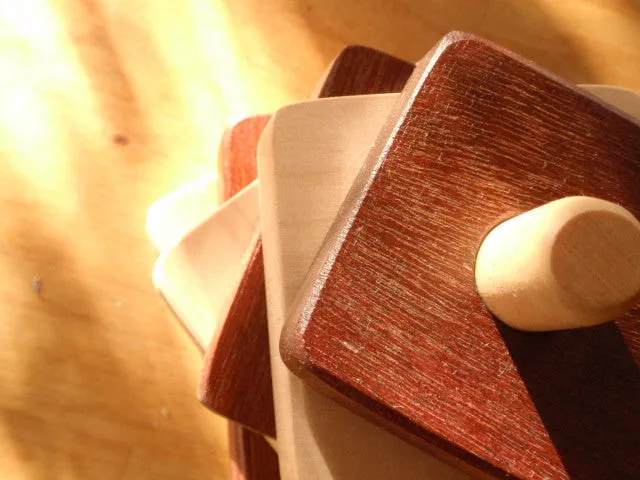 simple wooden toy  stacker