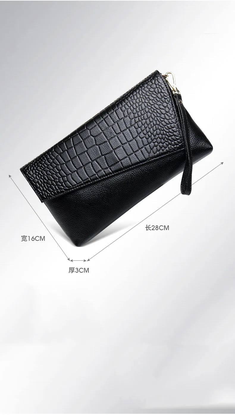 Single Shoulder Handbag Large Capacity Clutch Bag Messenger Bag Fashion Handbag Leather Clutch Bag