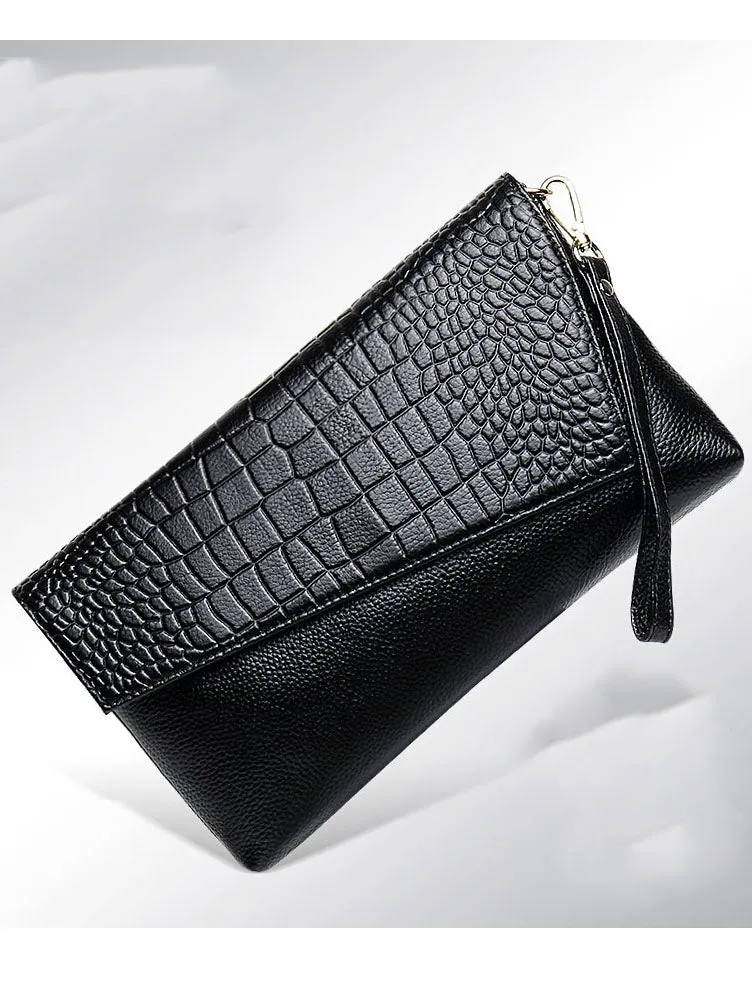 Single Shoulder Handbag Large Capacity Clutch Bag Messenger Bag Fashion Handbag Leather Clutch Bag