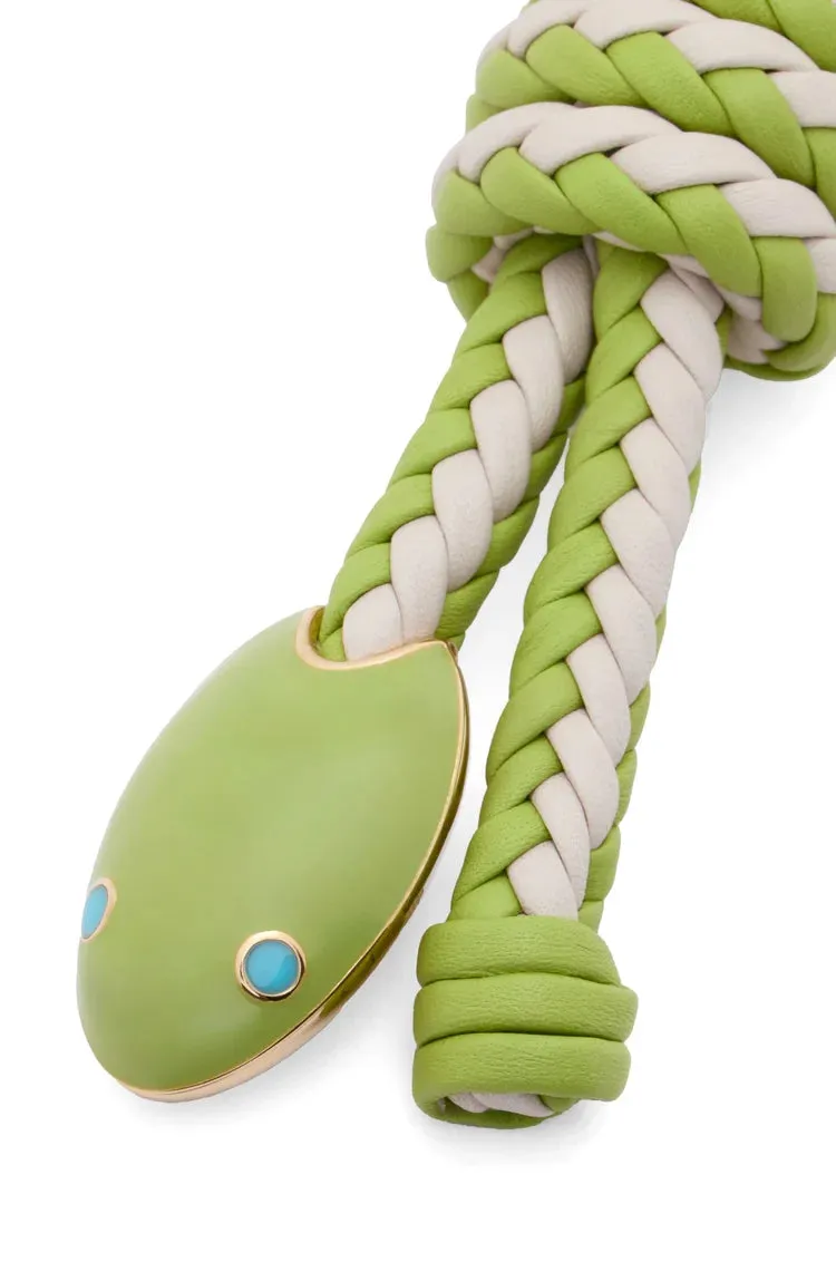 Snake Knot Charm In Classic Calfskin