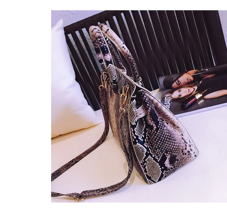 Snake Platinum Bag Crocodile Women's Bag Fashion Women's Tote