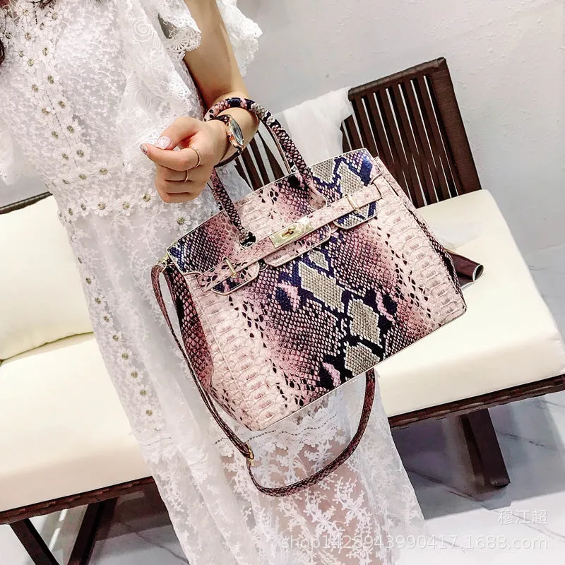Snake Platinum Bag Crocodile Women's Bag Fashion Women's Tote