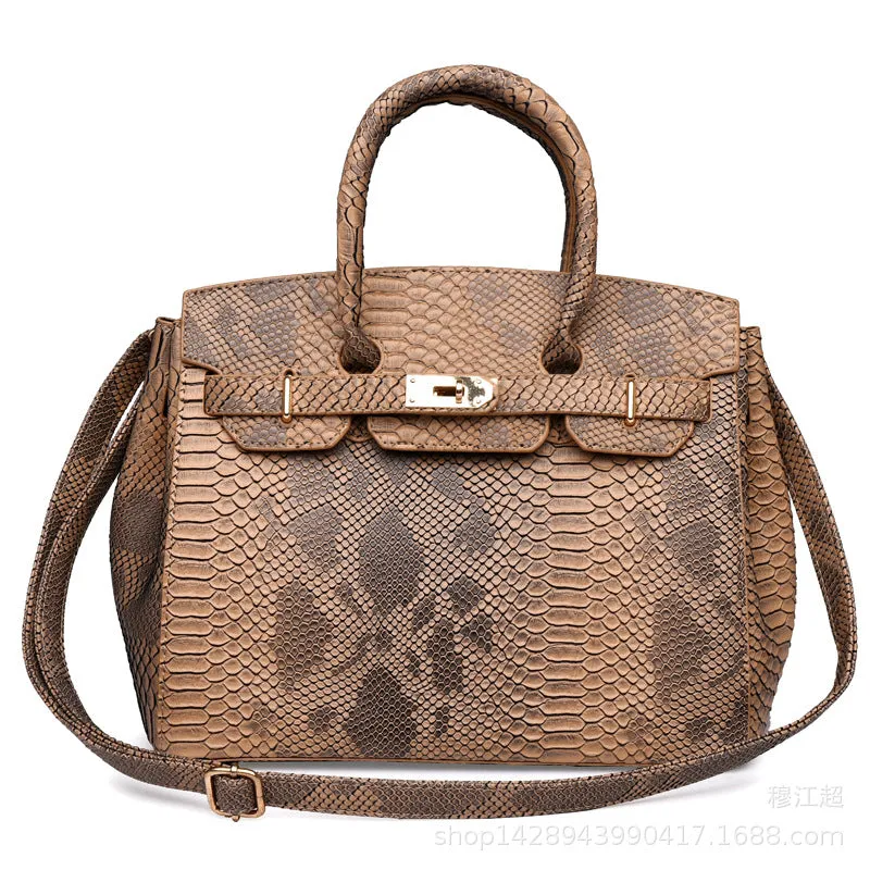 Snake Platinum Bag Crocodile Women's Bag Fashion Women's Tote