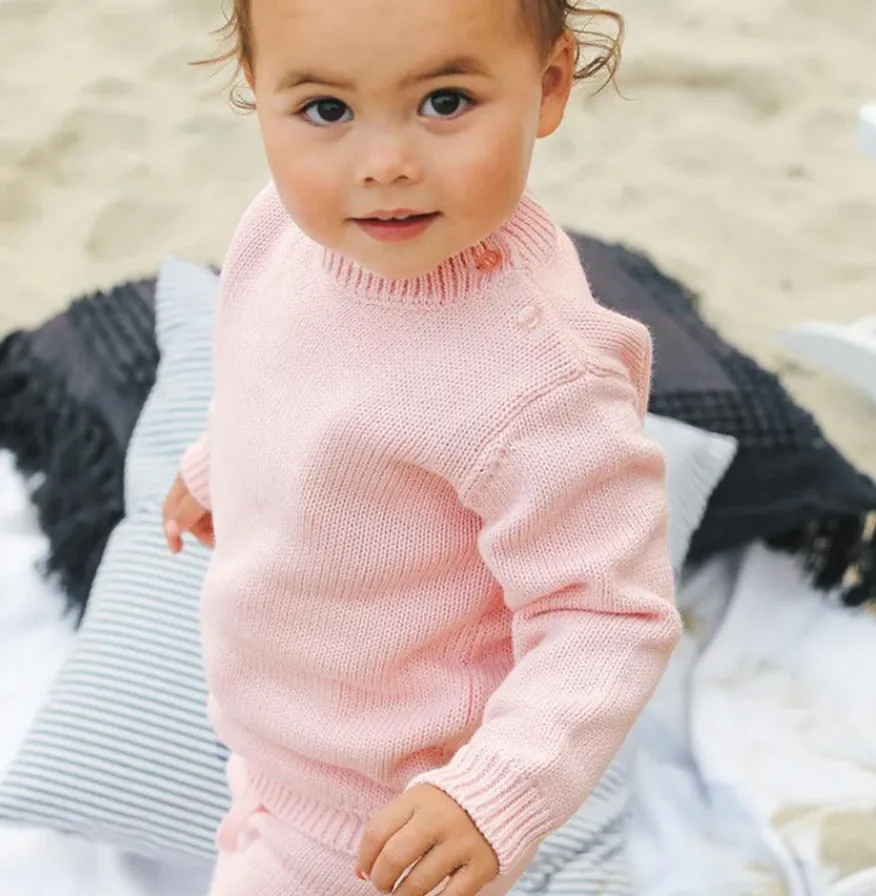 Soft Pink Knit Sweater