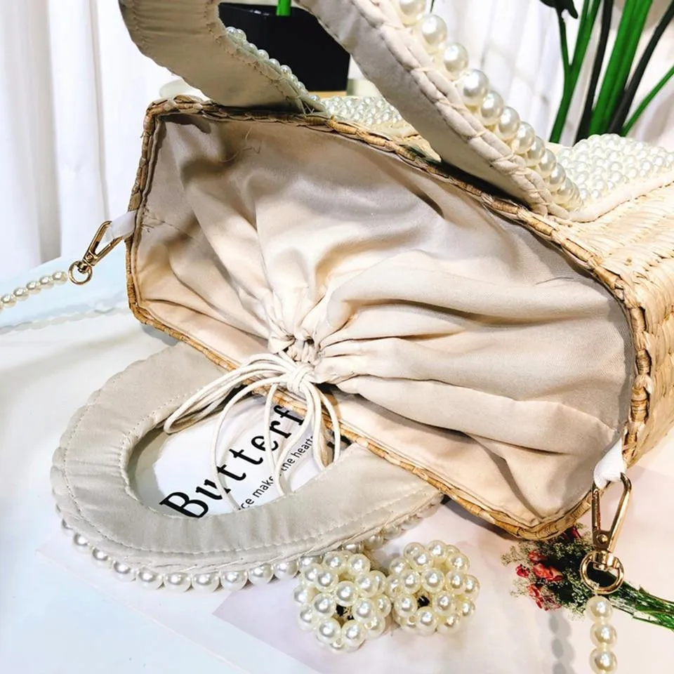 Solène Luxury Straw Handbag