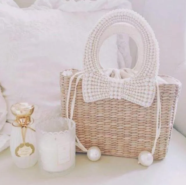 Solène Luxury Straw Handbag