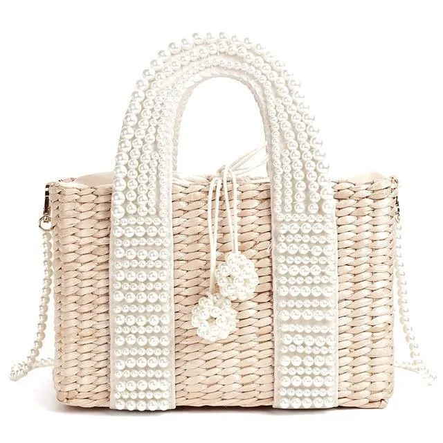 Solène Luxury Straw Handbag