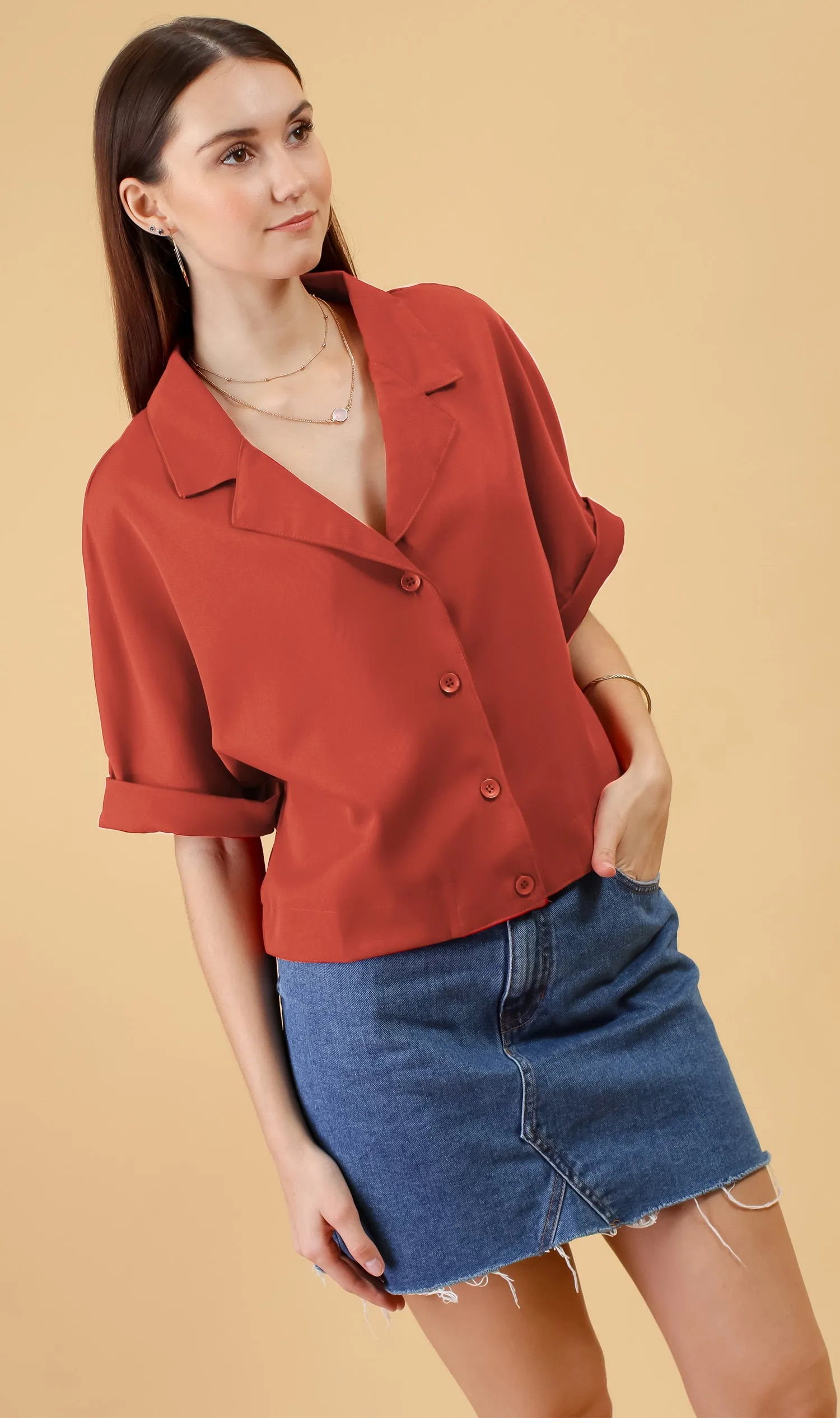 SONJA Blazer Top (Marmalade)