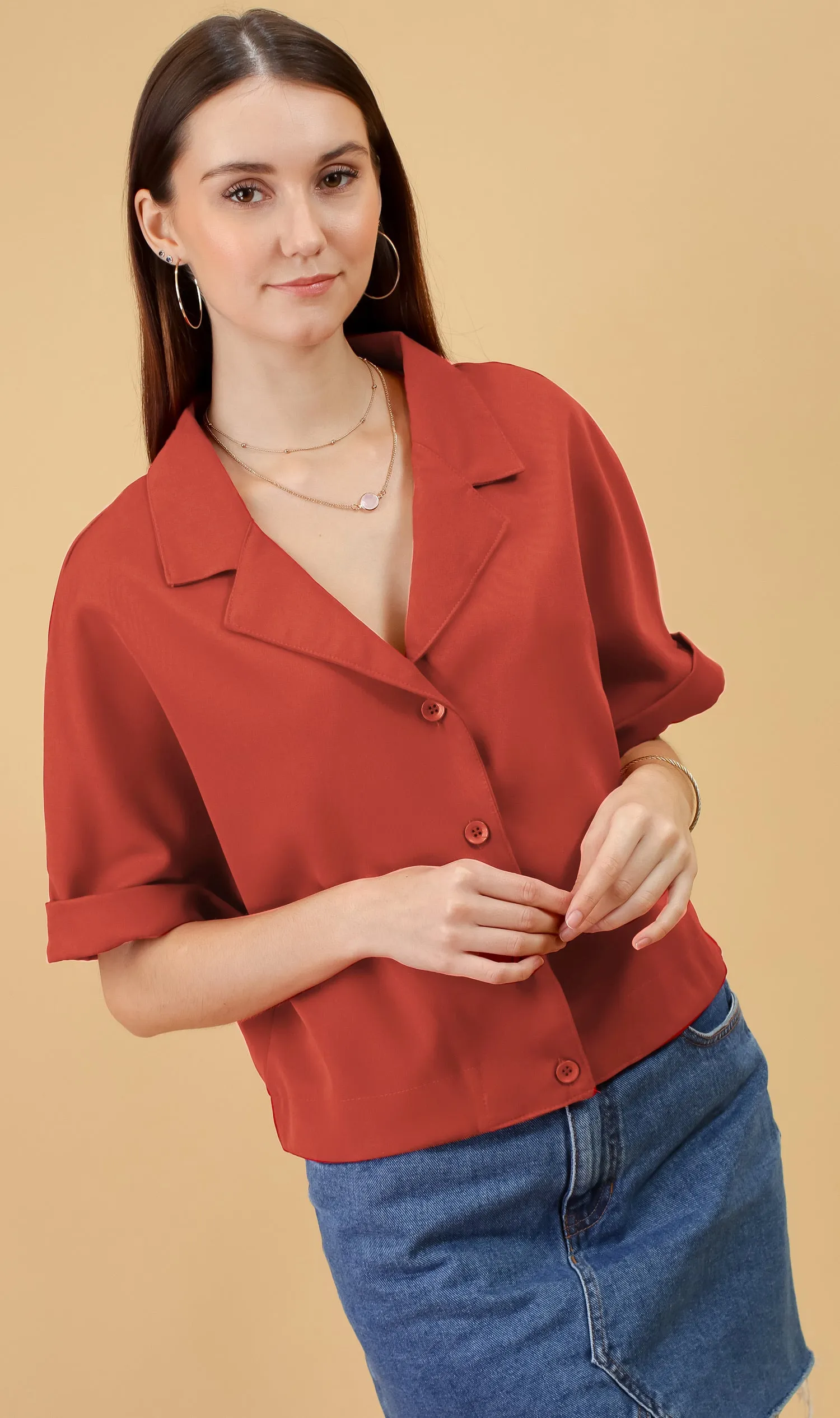 SONJA Blazer Top (Marmalade)