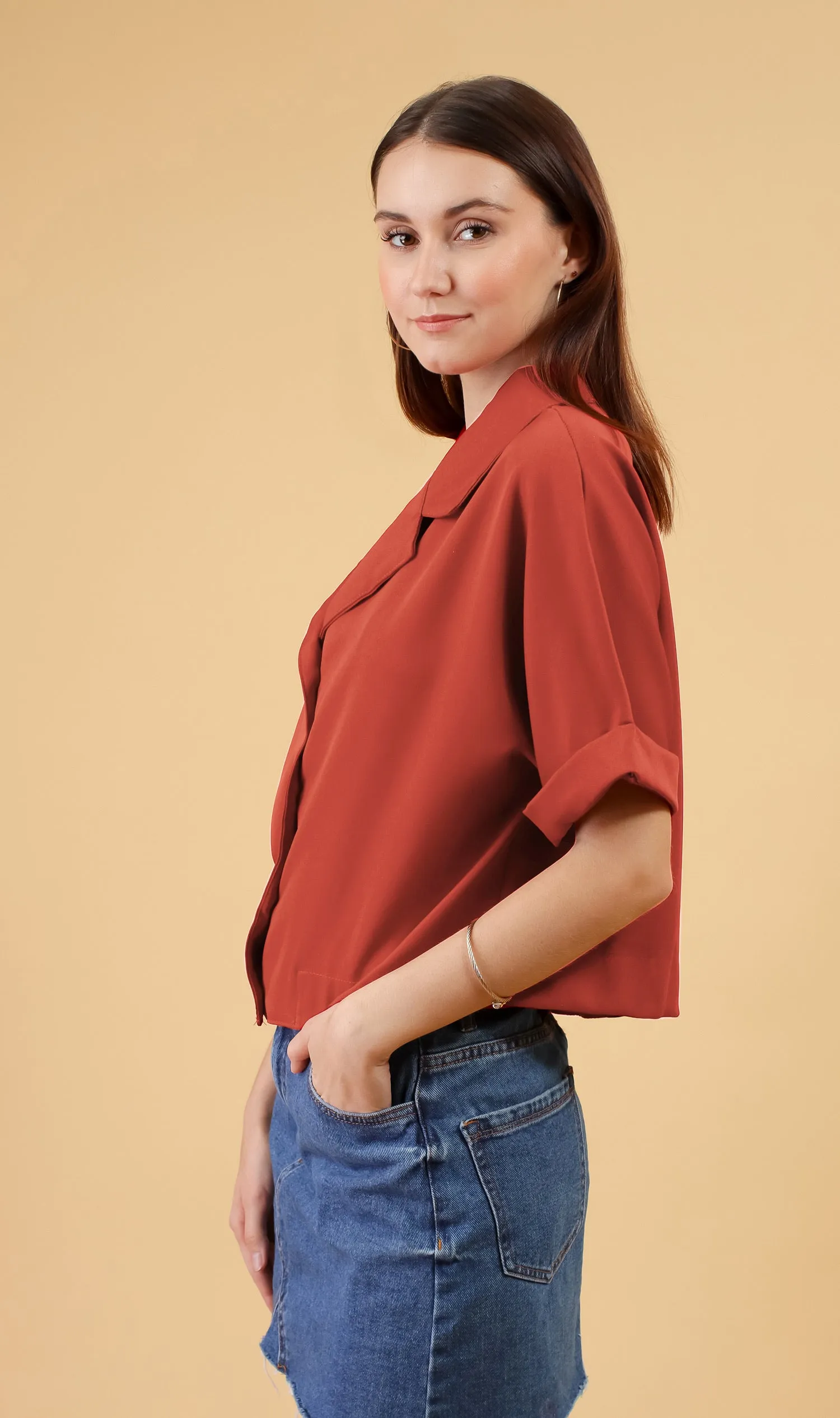 SONJA Blazer Top (Marmalade)