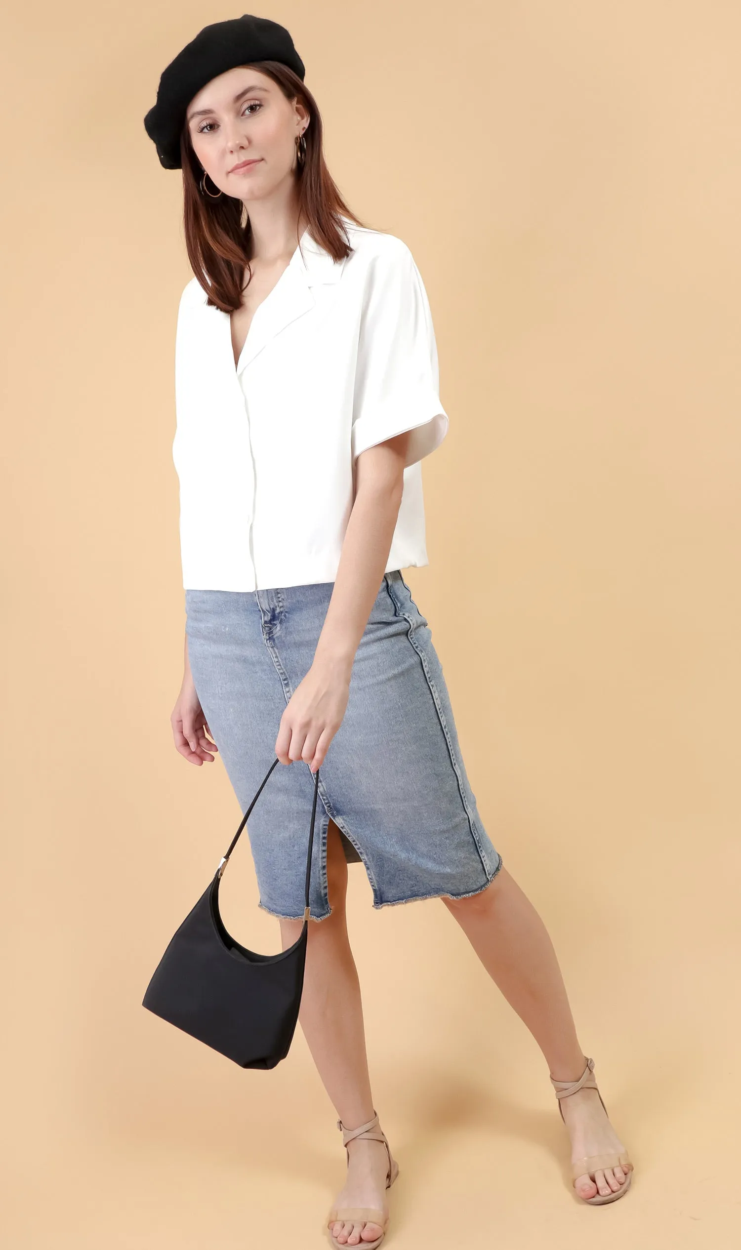 SONJA Blazer Top (White)