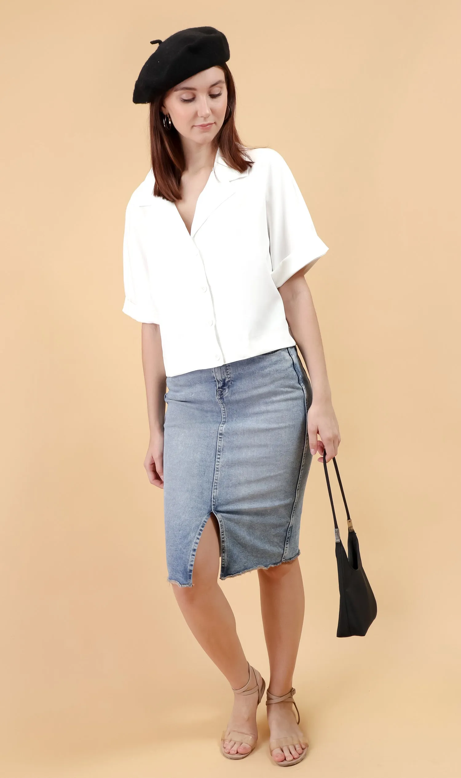SONJA Blazer Top (White)