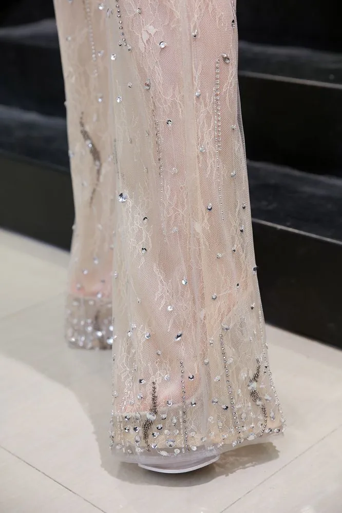 Sparkle Illusion High neck See-through Prom Jumpsuit