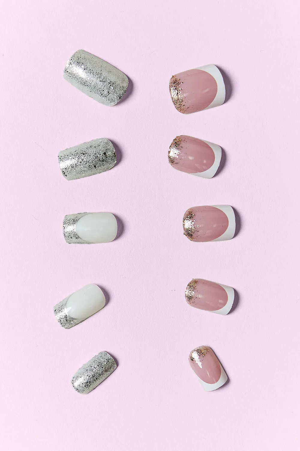 SPB LuxuryPress Pink Press-On Nails - 2 Pack Long-Lasting Manicure