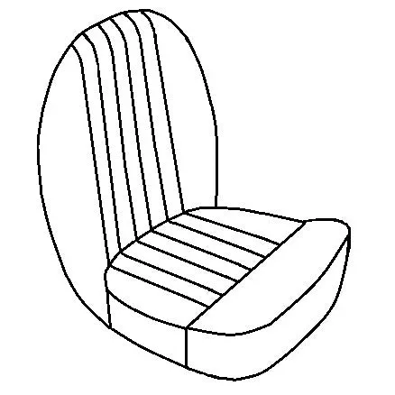 SPITFIRE MK.1 SEAT COVERING KIT - VINYL - CAR SET 1962-64