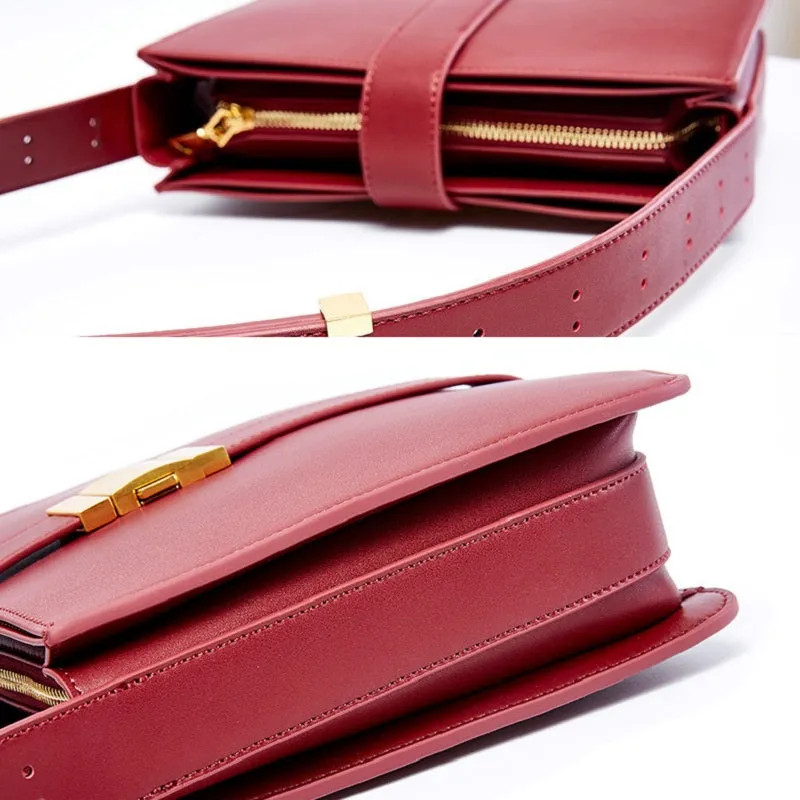 Square Width Strap Shoulder Bag