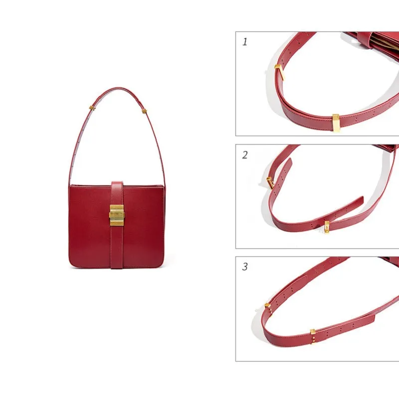 Square Width Strap Shoulder Bag