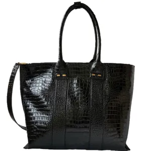 Stafford in Black Croc