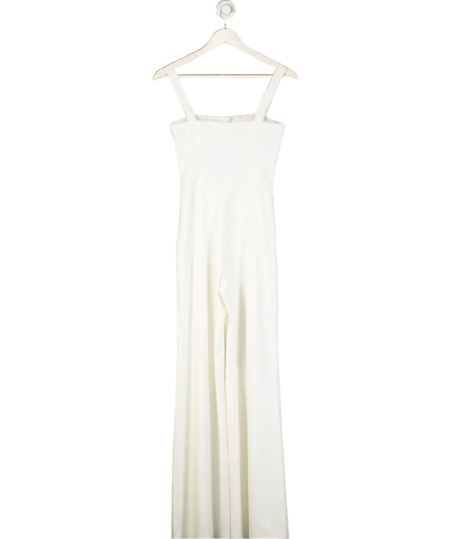 Staud White Snow-white Tao Jumpsuit UK 4